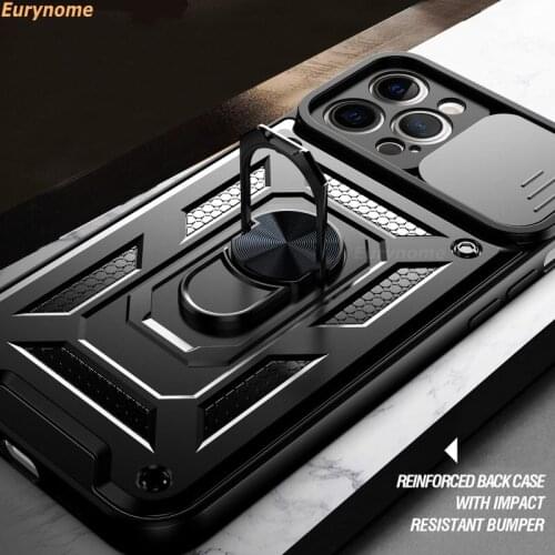 Armor Case For Xiaomi Redmi Note 10 Pro 10S 9T Full Camera Cover Magnetic Car Ring For Xiaomi Mi Note 10 POCO X3 Pro F3 Case