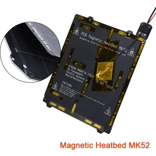 Clone Prusa I3 MK3 Heated Bed MK52 Magnetic Panel 24V And Spring Steel Plate Textured PEI Film 3D Printing Platform kit Heatbed