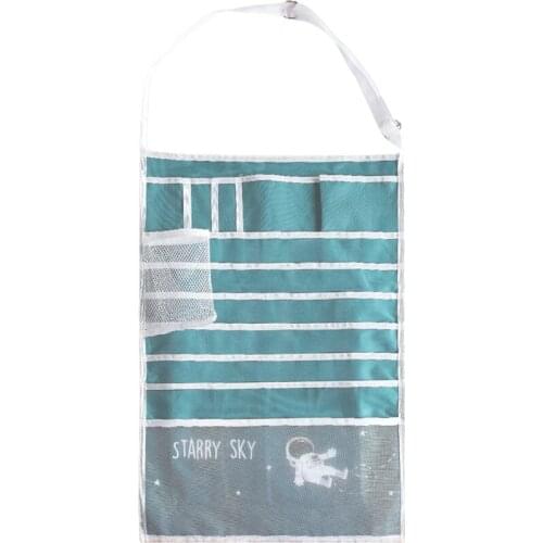 Multifunctional Student Learning Hanging Book Bag Desk Organizer Creative Canvas Book Storage Magazine Holder G88D