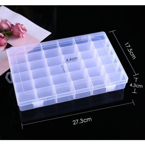 Plastic box jewelry parts electronic components receive a case detachable accessories beaded box fishing gear box