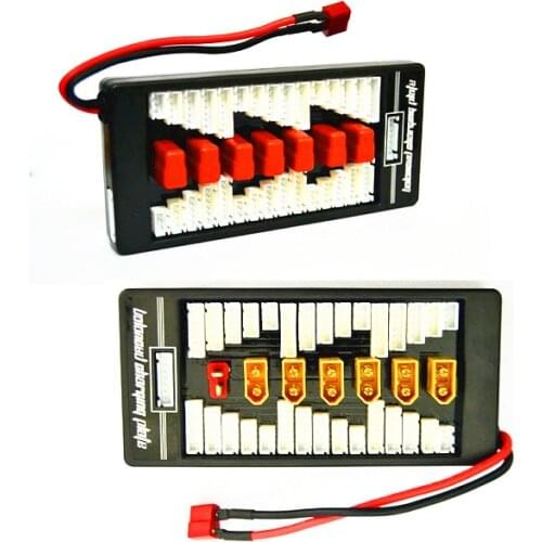 XT60 Parallel Charging Adapter Board 2-6s Lipo batteries Charger Plate for Imax B6 B6AC T-plug Deans Charge board optional