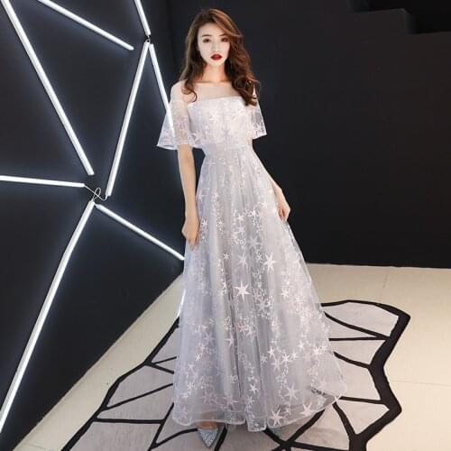 Evening Dress for Female Fantasy Fairy Temperament Noble Slim Student Elegant Birthday Party Banquet Bridesmaid Prom Dress A232