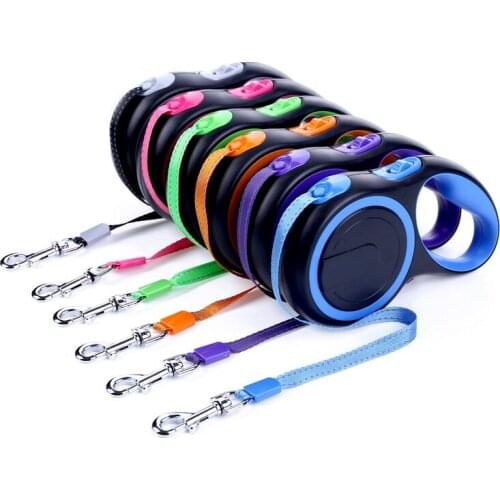 Durable Reflective Pet Dog Leashes For Large Dogs Automatic Extending Traction Rope Retractable Big Dog Pet Walking Leash Leads