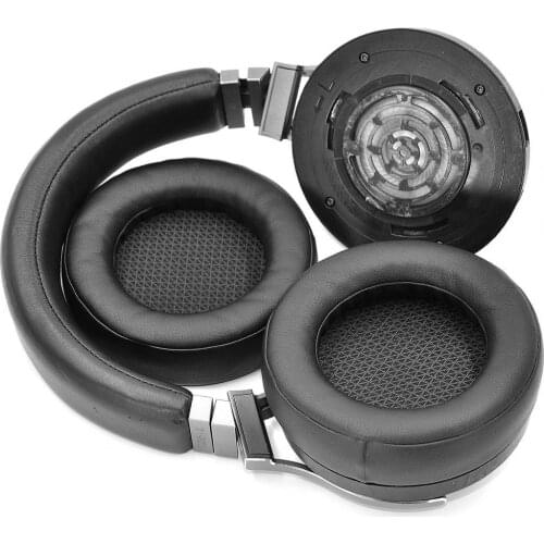 1Pair wire Headphone Ear Pads earphone Headphone Ear Pads Round PU Leather Ear Cushions for Corsair Virtuoso RGB