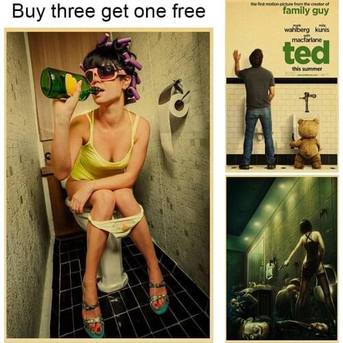 A4 and A3 Sexy Poster Kraft Paper Poster Retro Poster Wall Art Painting Study Living Room Decoration Painting Home Decoration