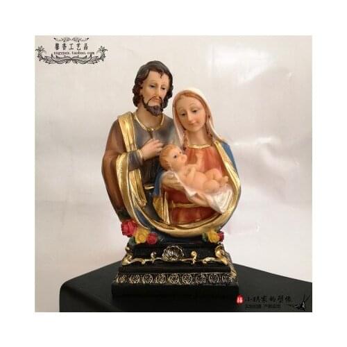 Supervise the Catholic Jesus Lutheran Fatima virgin Mary The statue of Joseph is a Roman Catholic relic home decoration