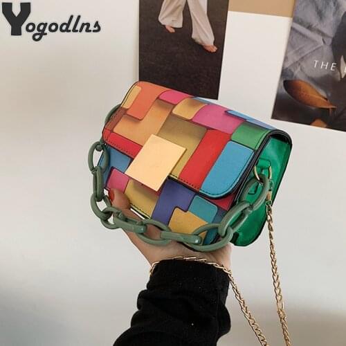 Chain Crossbdoy Bags for Women Luxury Designer Mini Handbags Fashion PU Leather Shoulder Messenger Bag Mujer Bolso Feminina