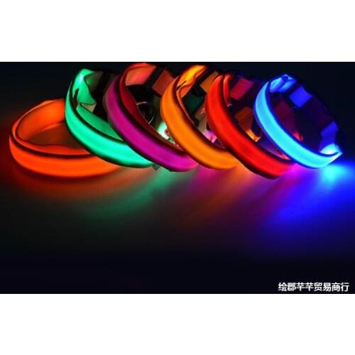 USB Charging Led Dog Collar Anti-Lost/Avoid Car Accident Collar For Dogs Puppies Dog Collars Leads LED Supplies Pet Products
