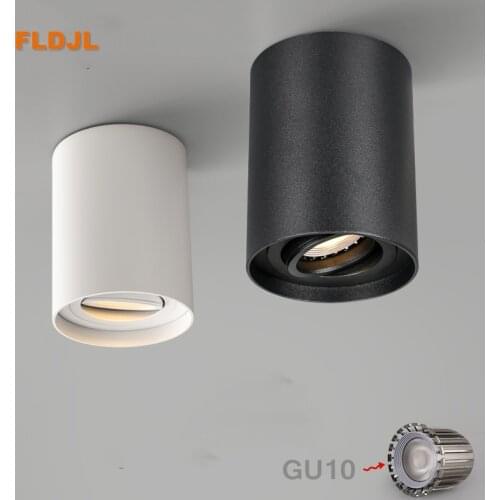 Dimming rotating 360°LED downlight 10W 12W COB LED ceiling spotlight GU10 light source LED background light home lighting