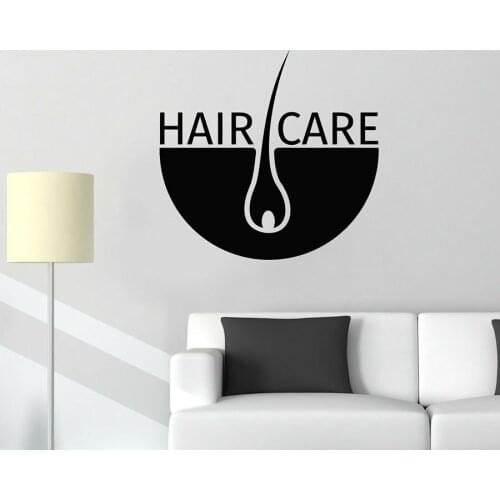 Beauty Salon Vinyl Wall Decal Hair Care Cosmetology Clinic Art Wall Window Stickers Mural Hair Salon Store Decoration N285