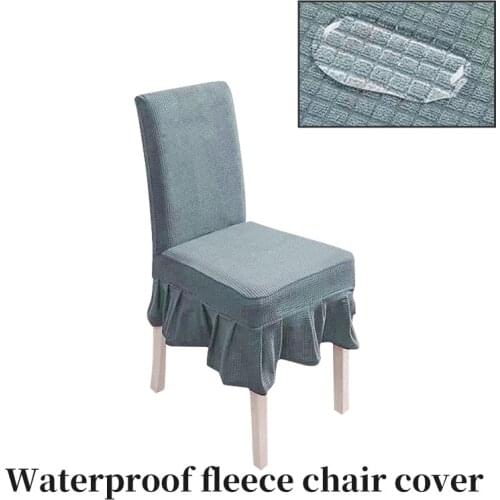 Waterproof fleece chair cover New home elastic chair cover Hotel decoration Plaid chair cover cushion custom chair fabric cover