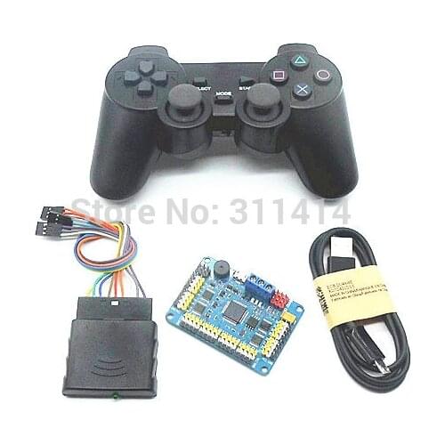 1piece 32 Channel Robot Servo Control Board & Robot PS2 Controller & Receiver Handle For Robot DIY Platform