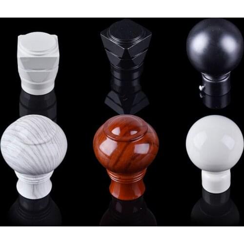 1Pc Rome Pole Head Diameter 29mm Roman Rod Curtain Decorative Crown Head Sealing Plug Curtain Rome Pole Accessories