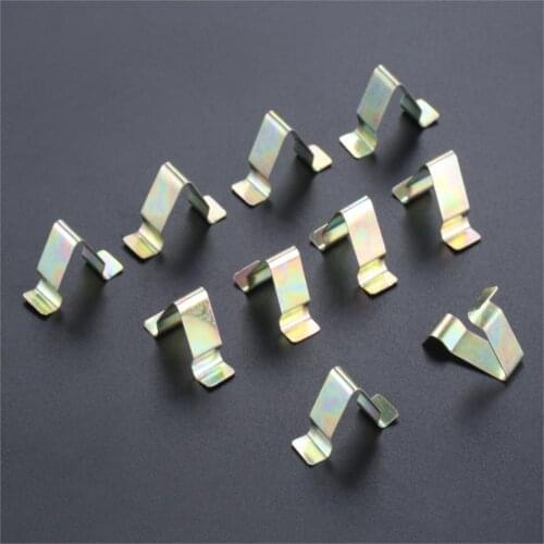 10Pcs Car Door Trim Panel Lining Clips Metal Interior Upholstery Retainer Rivet Auto Fastener Clip For V W Audi Seat Skoda
