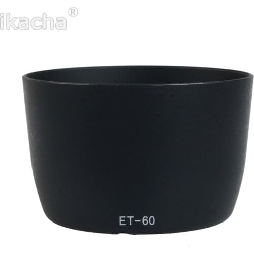 10pcs Lens Hood ET-60 58mm ET60 For Canon 600D 650D T3i T2i T1i T3 XTi XT XSi EF-S 55-250mm 90-300MM 75-300mm Camera