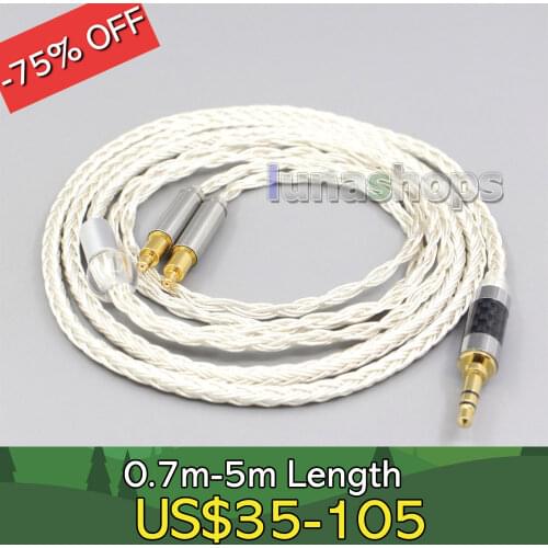 16 Core OCC Silver Plated Headphone Cable For Audio Technica ATH-ADX5000 MSR7b 770H 990H ESW950 SR9 ES750 ESW990 LN007241