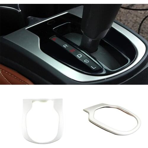 2014 2015 2016 Car Gear Shift Knob Frame Panel Decoration Cover Trim Accessories ABS Car Styling 1pcs Matte for Honda City Sedan