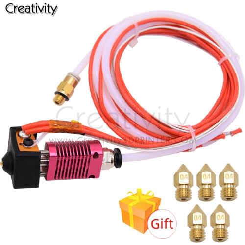 3D Full Metal J-head CR10 Hotend Extruder Kit Hot End Kit for ender-3 cr10 10s Bowden Extruder 12/24V 40W 3D Printer Parts