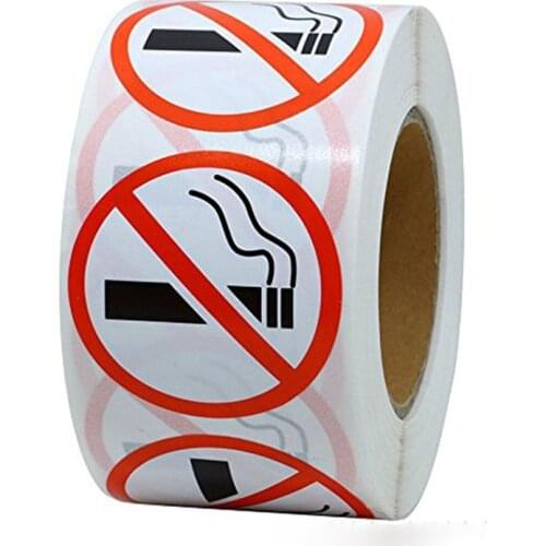 500 pcs/ wad Danger Sticker art paper Funny No Smoking Warning Decal wholesale Superior quality