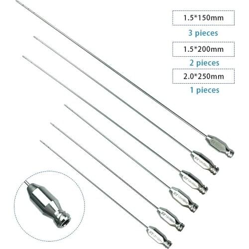 6pcs Water Injection Cannulas Liposuction 10holes Water Infiltration Cannulas Needles Liposuction Instrument