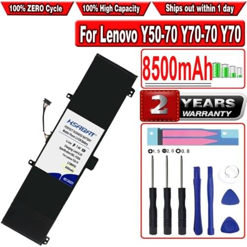 HSABAT 8500mAh L13M4P02 Laptop Battery for Lenovo Y50-70 Y70-70 Y70 121500250 L13N4P01