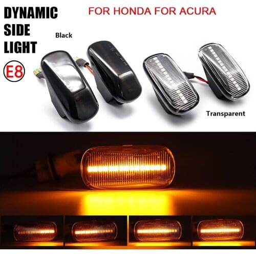 2Pcs Side Marker Lights Turn Signal Lamp For Honda CRV Accord Civic City Fit Jazz Stream HRV S2000 Odyssey Integra Acura RSX NSX