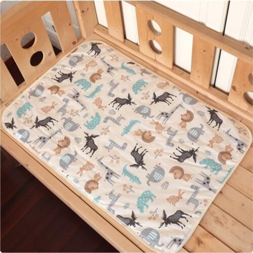 Baby Changing Mat Cartoon Cotton Waterproof Sheet Baby Changing Pad Table Diapers Urinal Game Play Cover Infant Mattress