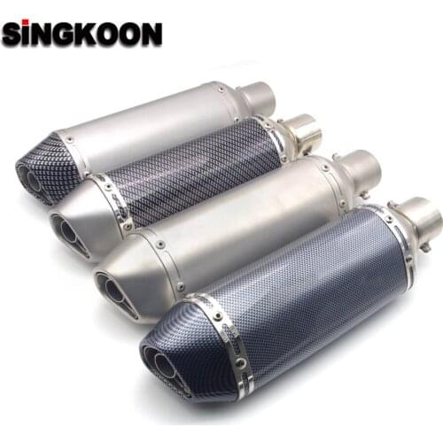 Motorcycle Exhaust Pipe Muffler Escape Carbon Fiber Pattern Silencer DB KILLER FOR Kawasaki Z800 Z1000 SUZUKI GSX R600 R750 650
