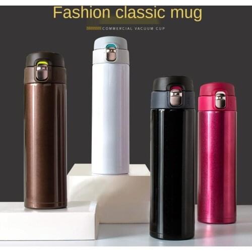 Bounce cap stainless steel insulation cup creative hand cup high-end gift cup advertising gift cup custom logo