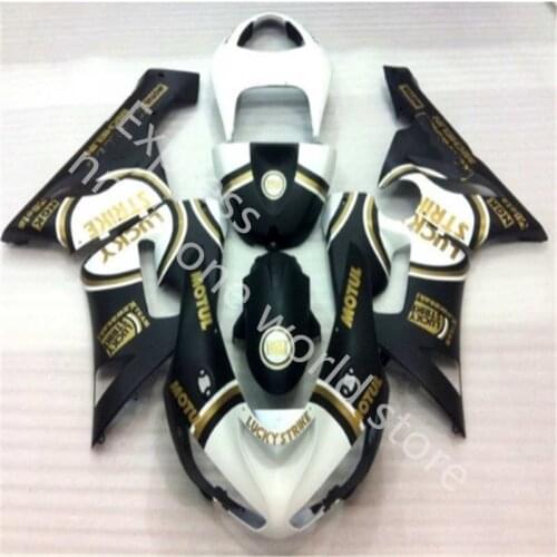 Fit fairings kit for KAWASAKI Ninja 2005 2006 ZX6R fairing kits ZX 6R 636 05 06 white black lucky motorcycles parts