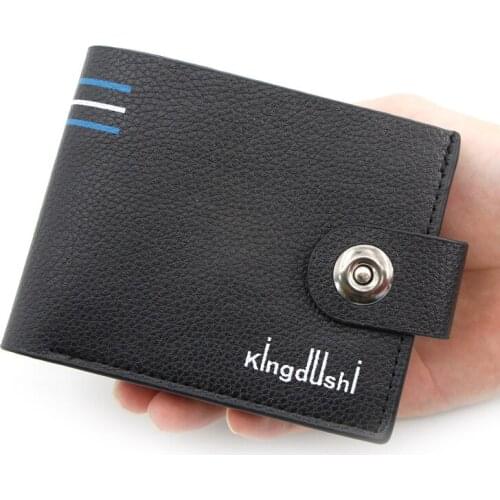 MenBense Men Short Wallets Casual Vintage PU Leather Mini Walets Card Holder Money Bag Coin Pocket Change Clutch Handbag