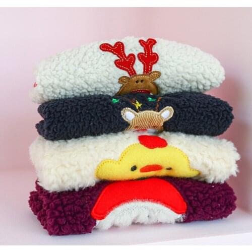 New Pet Dog Clothes Cute Animal Print Lamb Wool Knitting Vest Coat Dog Jacket Sweatshirt For Small Large Pets Clothing