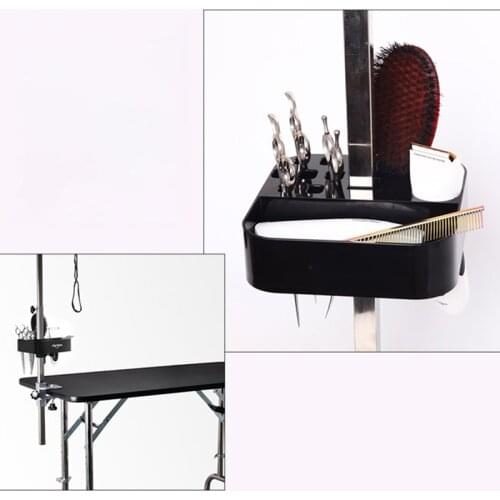 Plastic Pet Grooming Tools Multifunctional Storage Box on The Bracket for Pet Grooming Table Scissors Dog Comb Boxes 3 Colors