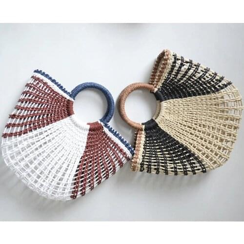 Beach Straw Bags for Women 2020 Summer Rattan Bag Handmade Woven Beach Bag Bohemia Bali Handbag bolsos mimbre