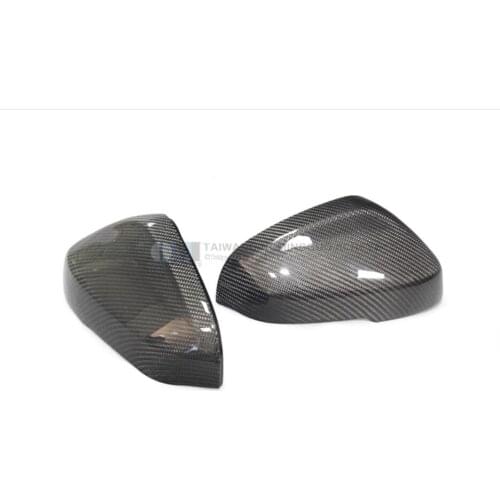 Full Replacement Carbon Fiber Car Side Mirrors Rearview Cover Trim For 11-17 Volvo V40 V60 S60 S80L XC60 2011-2017