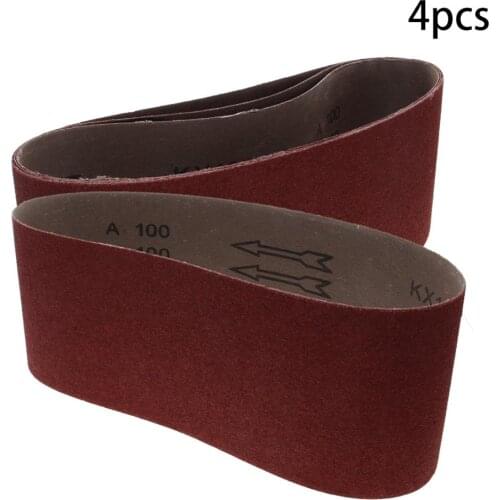 Utoolmart 610*100 Size Sanding Belt 100/180/240 Grit Alumina Grinding Abrasive Belt High Strength 3pcs/4pcs/6pcs