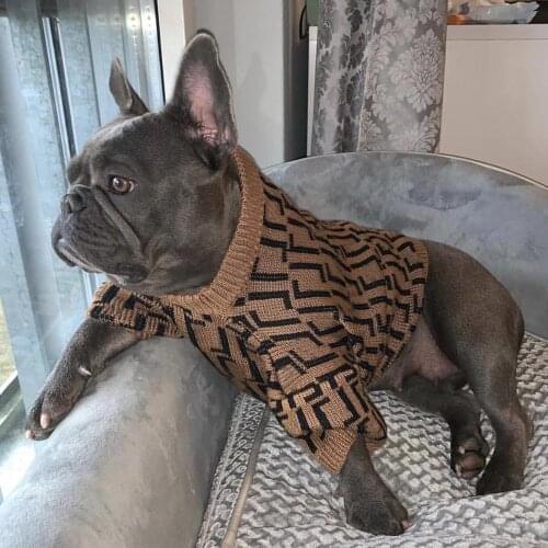 Pet Sweater Hoodie Dog Clothes Fashion French Bulldog Pug Teddy Jacket Coat Winter Keeping Warm for Dogs Cat Sweater Hoodie Coat