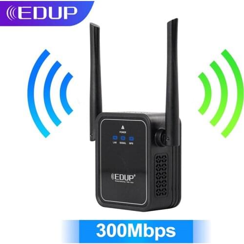 EDUP 300Mbps WiFi Repeater Wireless Network Extender Wifi Extender Signal Amplifier Signal Booster Repetidor