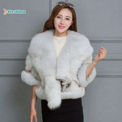 Genuine Natural Whole Skin Fox Fur Jacket Women Autumn and Winter Warm Collar Short Paragraph Fur Coat Girls Shawl Slim Female