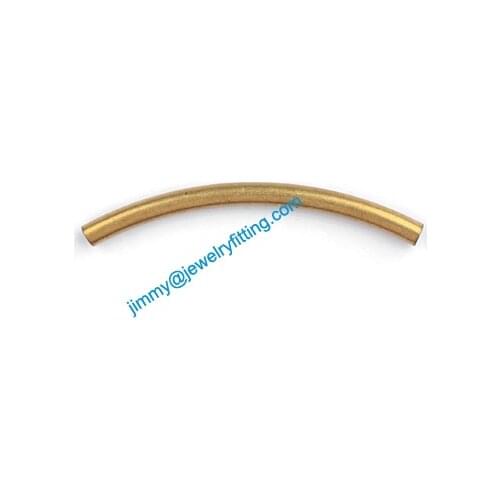 2013 New Jewelry findings Bent Tubing tube spacer tube beads for jewelry making bracelet 3.5*50mm