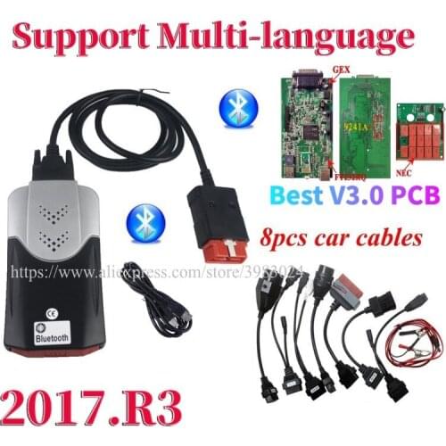 2021 Best V3.0 PCB real 9241chip VD DS150E CDP 2017.R3 New VCI for delphis obd2 Scanner Car truck Diagnostic tool Scanner