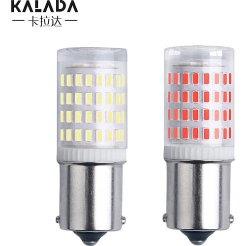 2X Glass housing Shell Canbus S25 1156 1157 BA15S BAY15D P21/5W Waterproof Lamp Car Led Bulbs For Turn Signal Light Vehicle 12V