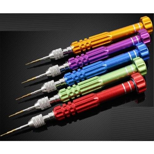 1pcs 5 in 1 Mobile Cell Phone Watch Openning Screw Driver Hand DIY Repair Open Tool Kit Screwdriver For HUAWEI iPhone iPad