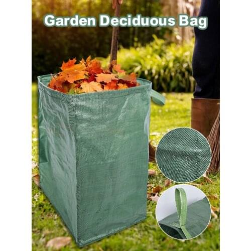 53 Gallon Garden Deciduous Bag Yard Dustpan-Type Collecting Leaves Handrail Yard Waste Garden Leaves Debris Garbage Bag