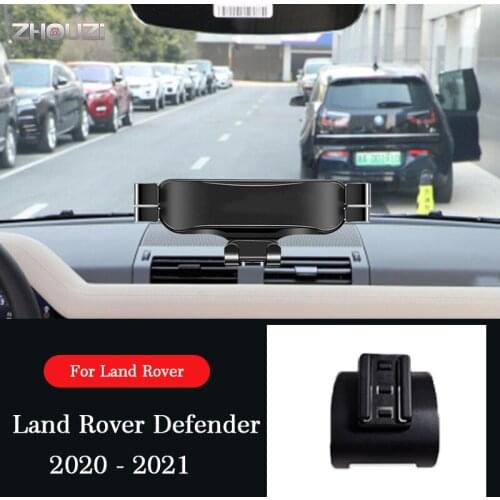Car Mobile Phone Holder Air Vent Outlet Clip GPS Stand Gravity Navigation Bracket For Land Rover Defender 2020-2021 Accessories