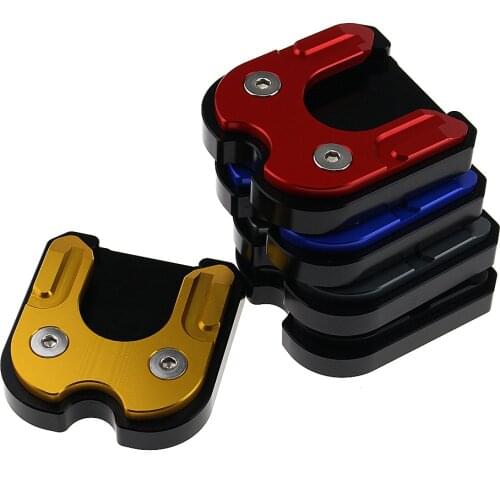 Free Shipping Motorcycle Side Stand Pad Plate Kickstand Enlarger Support Extension for MOTO GUZZI 750 V7 SPECIAL - STONE
