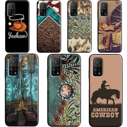 Rustic cowboy cowgirl western country Case POCO X3 Pro F3 F1 F2 M3 Pro Cover For Xiaomi Mi 11 Lite Ultra Note 10 Mi 9T 10T Pro