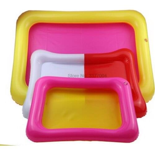 DHL 100pcs Indoor Magic Play Sand Children Toys Mars Space Inflatable Sand Tray Accessories Plastic Mobile Table