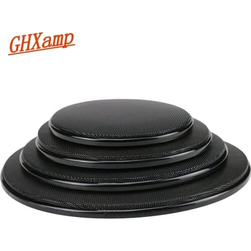 GHXAMP 5 Inch 6.5 Inch 8 INCH Car Speaker Grill Mesh Auto Subwoofer Speaker Shell Protective Cover DIY Black ABS