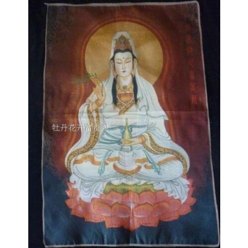 Chinese Antique collection the Thangka Goddess of mercy diagram